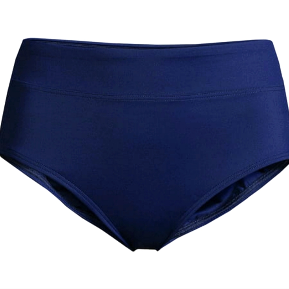 Lands' End Women's Tummy Control High Waisted Bikini Swim Bottom